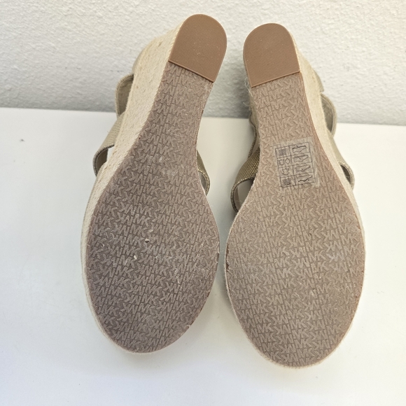NWOT Michael Kors Damita Espadrille Wedge Platform Open Toe Shoes Size 10 - Picture 10 of 13